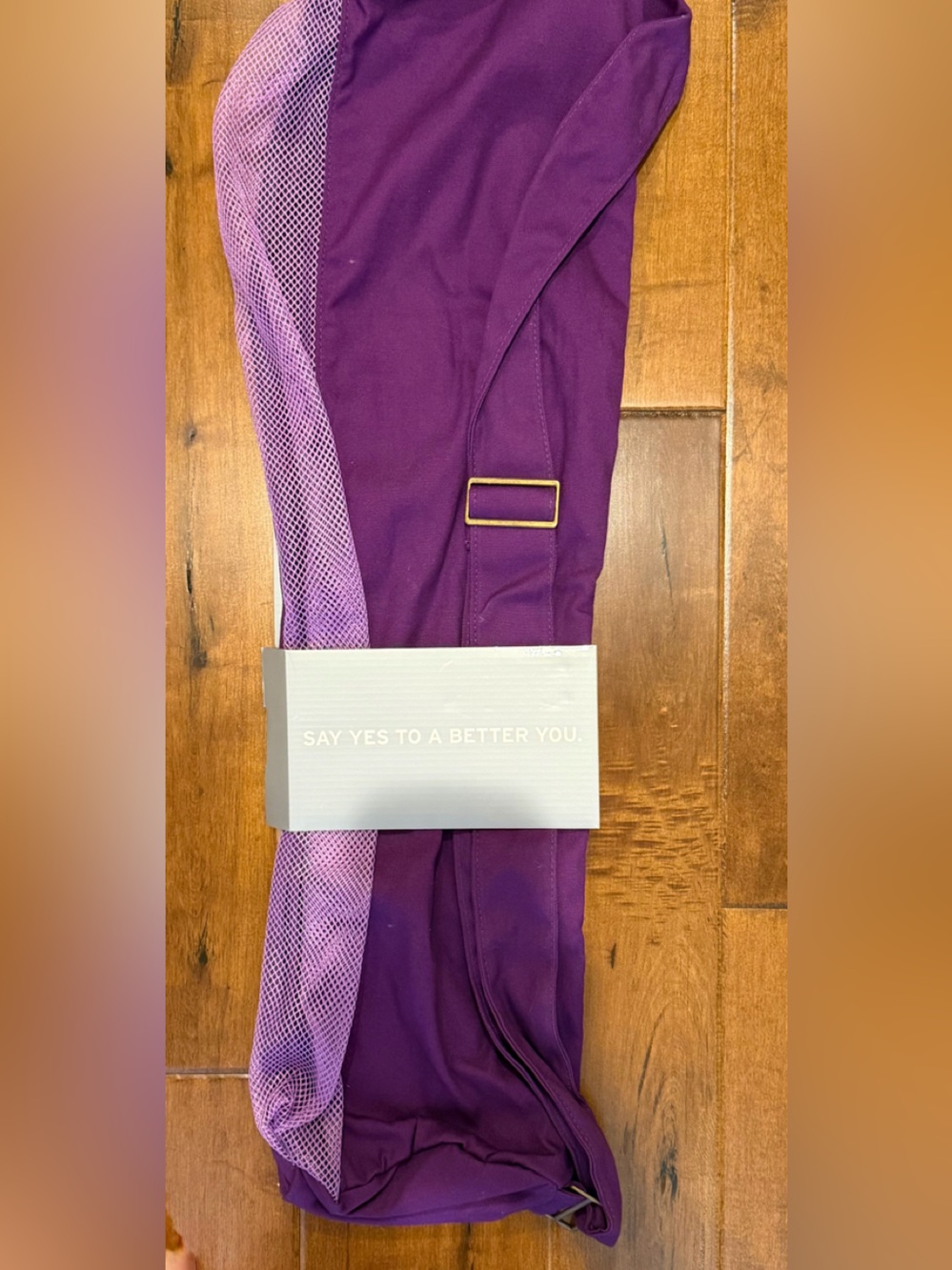 GAIAM Purple Mesh-Trim Yoga Mat Bag - Picture 6 of 6